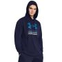 Hanorac Rival Terry Graphic HD Blue  - Under Armour XXL
