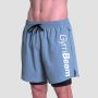 Pantaloni scurți 2in1 Essence Blue - GymBeam M