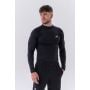 Tricou pentru bărbați Long-Sleeve Active Black - NEBBIA XXL