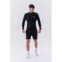Tricou pentru bărbați Long-Sleeve Active Black - NEBBIA XXL