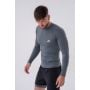 Tricou pentru bărbați Long-Sleeve Active Grey - NEBBIA XXL