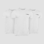 Tricou Basic 3Pack Alb - GymBeam XXXL - 3pack