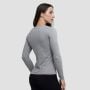 Top cu mânecă lungă pentru femei Basic Grey - GymBeam XXL