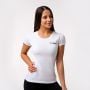 Tricou pentru femei Basic White - GymBeam S