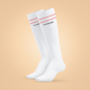 Șosete Knee High Socks White - BeastPink S