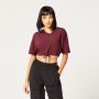 Tricou pentru femei Code V Neck Cropped Red - SQUATWOLF 