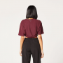 Tricou pentru femei Code V Neck Cropped Red - SQUATWOLF 
