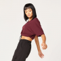 Tricou pentru femei Code V Neck Cropped Red - SQUATWOLF 