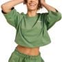 Tricou pentru femei Cropped Serenity Olivine - BeastPink S