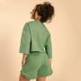 Tricou pentru femei Cropped Serenity Olivine - BeastPink S