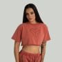 Tricou pentru femei CropTop Washed Terra - STRIX L