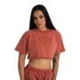 Tricou pentru femei CropTop Washed Terra - STRIX L