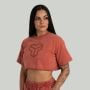Tricou pentru femei CropTop Washed Terra - STRIX L