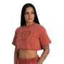 Tricou pentru femei CropTop Washed Terra - STRIX L