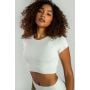 Tricou pentru femei Essential Crop Top Grey - STRIX L