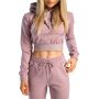 Hanorac pentru femei Essential Cropped Hoodie Mauve - STRIX L