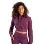 Hanorac pentru femei Essential Cropped Hoodie Plum - STRIX S