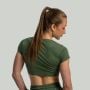 Tricou pentru femei Essential Crop Top Cedar Green - STRIX S