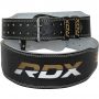 Centură fitness 6“ Leather Black/Gold - RDX Sports L
