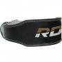 Centură fitness 6“ Leather Black/Gold - RDX Sports L