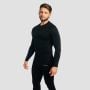 Tricou cu mânecă lungă Fuse Black - GymBeam M