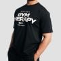 Tricou Gym Therapy Black - GymBeam XL