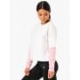 Hanorac pentru femei Hybrid Pullover White Pink - Ryderwear XS