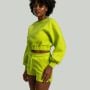 Hanorac pentru femei Lunar Cropped Chartreuse - STRIX L
