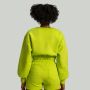 Hanorac pentru femei Lunar Cropped Chartreuse - STRIX L