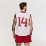 Maiou pentru bărbați Varsity White - GymBeam XXXL