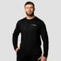Tricou cu mânecă lungă Basic Black - GymBeam L