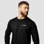 Tricou cu mânecă lungă Basic Black - GymBeam L