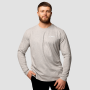 Tricou cu mânecă lungă Basic Grey - GymBeam L