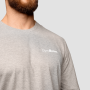 Tricou cu mânecă lungă Basic Grey - GymBeam L