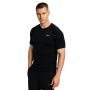Tricou de alergare pentru bărbați Pulse X Black - GymBeam XXL