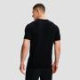 Tricou de alergare pentru bărbați Pulse X Black - GymBeam XXL