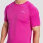 Tricou de alergare pentru bărbați Pulse X Purple - GymBeam XL