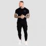 Tricou Fitted TRN Black - GymBeam S