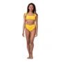 Miami Retro Bikini Top Yellow - NEBBIA M