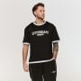 Tricou oversized Varsity Black - GymBeam XXXL