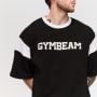 Tricou Premium Heavyweight Varsity Black - GymBeam XXL