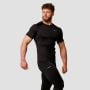 Tricou de alergare Pulse Black - GymBeam L