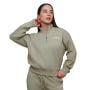 Hanorac pentru femei 1/2 Zip Agile Sage - GymBeam XL