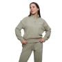Hanorac pentru femei 1/2 Zip Agile Sage - GymBeam XL