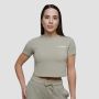 Tricou pentru femei Cropped Agile Sage - GymBeam L