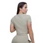 Tricou pentru femei Cropped Agile Sage - GymBeam L