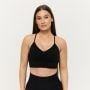 Sutien Sport Seamless Sculpt Black - GymBeam L