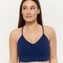 Sutien Sport Seamless Sculpt Navy - GymBeam L