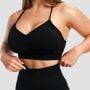 Sutien Sport Seamless Sculpt Black - GymBeam L