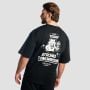Tricou Boxy Shaker Black - GymBeam XL